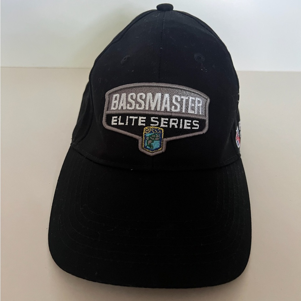 Black Bassmaster Elite Series Hat with Curved Brim